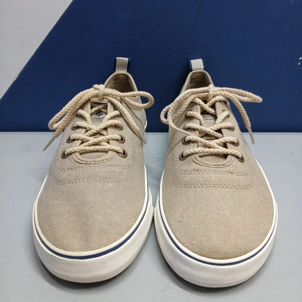 Columbia Crankbait Sneakers Mens Size 8.5 Beige White Low Top Lace Up YM5254-103